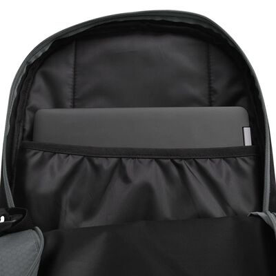 vidaXL Školský ruksak 40 l, čierno-sivý