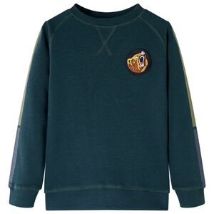 vidaXL Detsk&aacute; mikina machovozelen&aacute; 116