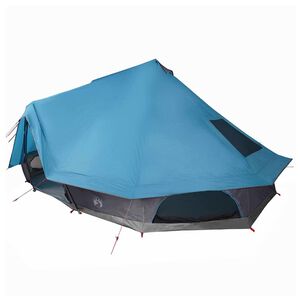 vidaXL Tipi stan so strechou s &uacute;ložiskom Modr&aacute; 680 x 430 x 270 cm taft