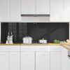 vidaXL Kuchynský backsplash 2 pcs Čierna 100 x 60 cm tvrdené sklo