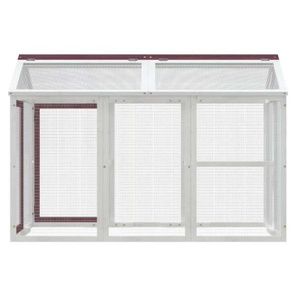 vidaXL V&yacute;beh, mokka 141x94x104 cm, borovicov&yacute; mas&iacute;v