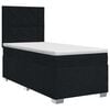vidaXL Posteľ boxspring s matracom Čierna 100 x 200 cm L&aacute;tka