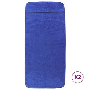 vidaXL Pl&aacute;žov&eacute; uter&aacute;ky 2 ks kr&aacute;ľovsk&eacute; modr&eacute; 60x135 cm l&aacute;tka 400 GSM