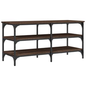 vidaXL Lavička na top&aacute;nky hned&yacute; dub 100x38,5x49 cm kompozitn&eacute; drevo