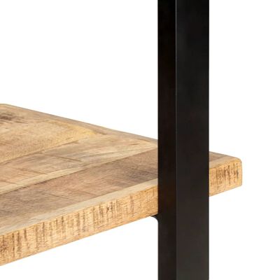 vidaXL Knižnica so 4 policami 80x40x180 cm, surové mangové drevo