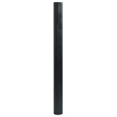 vidaXL Koberec obdĺžnikový čierny 100x400 cm bambus