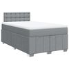 vidaXL Boxspring posteľ s matracom bledosiv&aacute; 120x190 cm l&aacute;tka