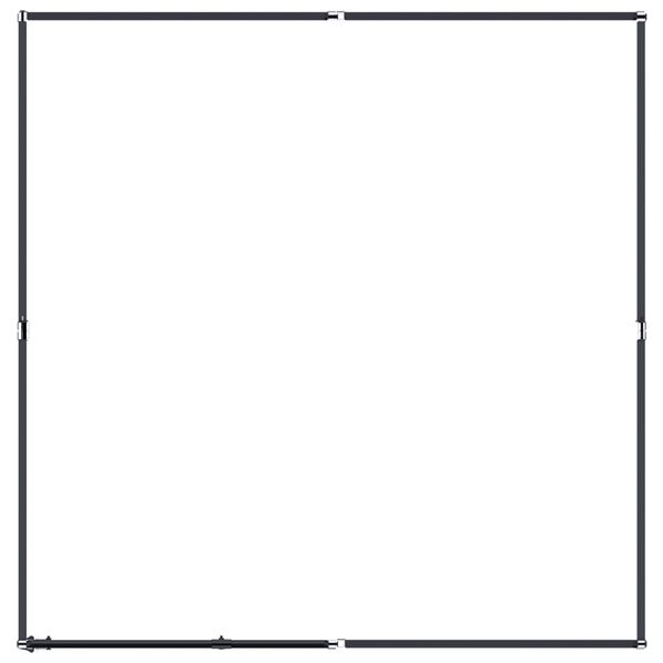 vidaXL Vonkajší koterec pre psov oceľový 3,69 m²