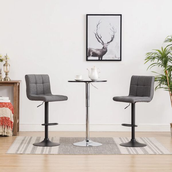 vidaXL 3-dielna barová súprava čierna a tmavosivá