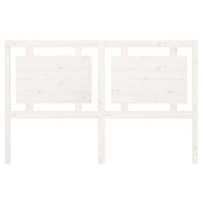 vidaXL Čelo postele biele 155,5x4x100 cm masívna borovica