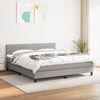 vidaXL Boxspring posteľ s matracom bledosiv&aacute; 180x200 cm l&aacute;tka