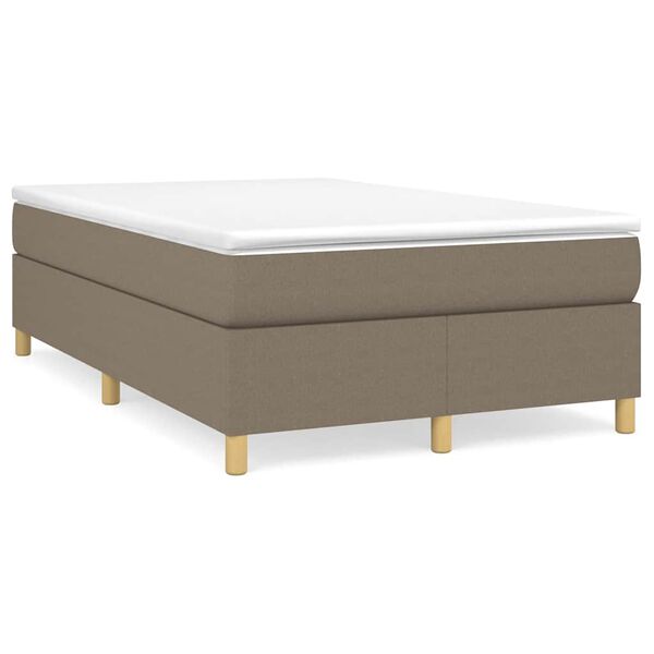 vidaXL Boxspring posteľ s matracom sivohned&aacute; 120x190 cm l&aacute;tka