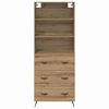 vidaXL Highboard Remeseln&yacute; dub 69,5 x 34 x 180 cm Kompozitn&eacute; drevo