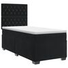 vidaXL Posteľ boxspring s matracom Čierna 80 x 200 cm Zamat