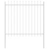 vidaXL Záhradný plot Biela 1,7 x 1,5 m Práškovaná oceľ
