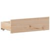 vidaXL Posteľ s knižnicou bez matraca 90x200 cm borovicový masív
