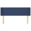vidaXL Čelo postele so z&aacute;hybmi modr&yacute; 147x16x78/88m l&aacute;tka