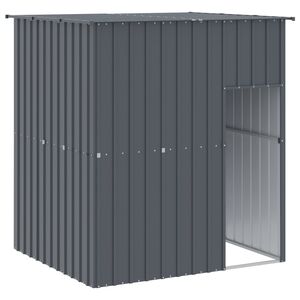 vidaXL B&uacute;da pre psa so strechou antracitov&aacute; 165x153x181 cm pozin. oceľ