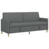 vidaXL Sofa s &uacute;ložn&yacute;m priestorom Tmavosiv&aacute; 192 x 78 x 87 cm Polyester