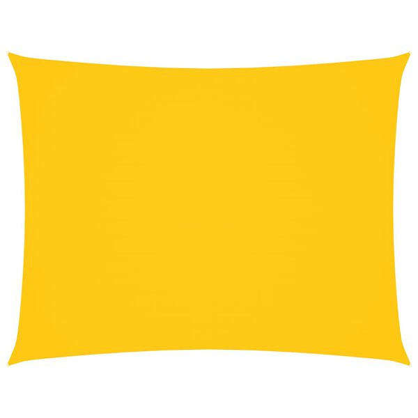 vidaXL Tieniaca plachta oxfordská látka obdĺžniková 6x8 m žltá