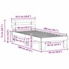 vidaXL R&aacute;m postele Biela 90 x 200 cm Mas&iacute;vne borovicov&eacute; drevo