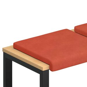 vidaXL Vank&uacute;&scaron; na lavičku 2 ks man&scaron;estr Červenooranžov&aacute; Hĺbka 35 cm