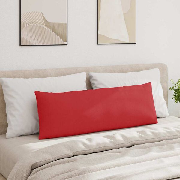 vidaXL Vankúše na pohovku 2 pcs Červená 120 x 40 cm látka