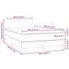 vidaXL Boxspring posteľ s matracom a LED, čierna 120x190 cm, zamat