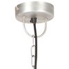vidaXL Industri&aacute;lna z&aacute;vesn&aacute; lampa 25 W strieborn&aacute; 30 cm okr&uacute;hla E27