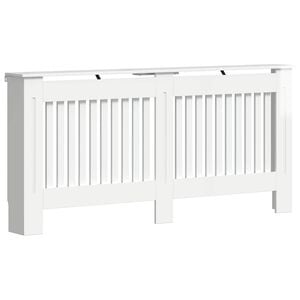 vidaXL Kryt radi&aacute;tora Biela s vysok&yacute;m leskom 172 x 19 x 81,5 cm