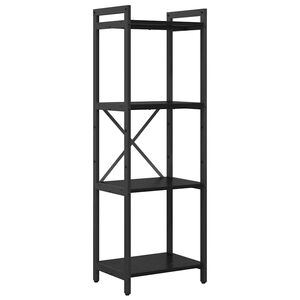 vidaXL Reg&aacute;l na knihy 40 x 30 x 119 cm Kompozitn&eacute; drevo Čierny dub