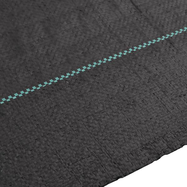 vidaXL Membrána proti burine čierna 1x100 m PP
