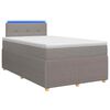 vidaXL Posteľ boxspring s matracom Sivohned&aacute; 120 x 190 cm L&aacute;tka