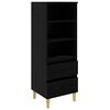 vidaXL Highboard Čierny dub 40 x 36 x 110 cm Kompozitn&eacute; drevo