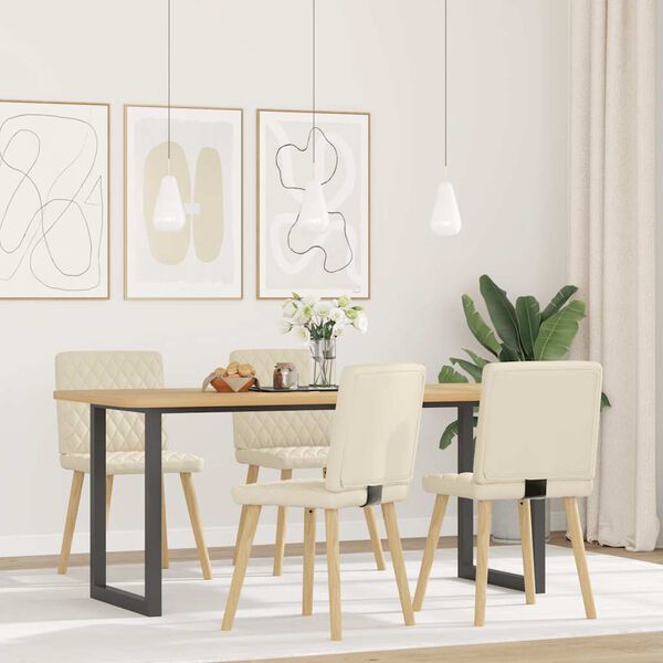 vidaXL Jed&aacute;lensk&eacute; stoličky 4 ks ľan