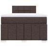 vidaXL Boxspring posteľ s matracom tmavohned&aacute; 120x190 cm l&aacute;tka