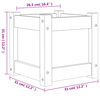 vidaXL Záhradný kvetináč 31x31x31 cm impregnovaná borovica