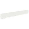 vidaXL Obrubn&iacute;k tr&aacute;vnika 10 pcs 103 x 15 cm Oceľ Biela