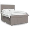 vidaXL Boxspring posteľ s matracom sivohned&yacute; 140x190 cm l&aacute;tka