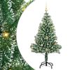vidaXL Umel&yacute; vianočn&yacute; stromček, snehom obalen&yacute;, s LED svetlom 150 cm