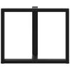vidaXL Nohy k jedálenskému stolu v tvare T, 2 ks, čierne, 90x35x(72-73) cm, oceľ