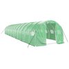 vidaXL F&oacute;liovn&iacute;k s oceľov&yacute;m r&aacute;mom zelen&yacute; 42 m&sup2; 14x3x2 m