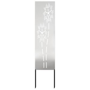 vidaXL Z&aacute;hradn&aacute; clona na s&uacute;kromie Rezac&iacute; Strieborn&aacute; 32 x 140 cm