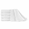vidaXL Uter&aacute;ky na ruky 5 ks biele 50x100 cm bavlnen&eacute; 450 g/m2