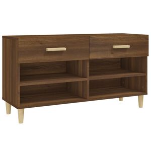 vidaXL Botn&iacute;k hned&yacute; dub 102x35x55 cm spracovan&eacute; drevo