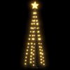 vidaXL Vianočn&yacute; stromček, kužeľ, 70 LED, tepl&eacute; biele svetlo 50x120 cm