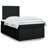 vidaXL Boxspring posteľ s matracom čierny 120x200 cm l&aacute;tka