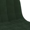 vidaXL Barové stoličky 2 ks tmavozelené zamatové