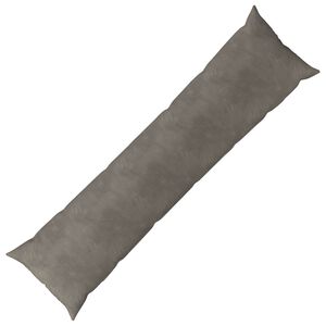 vidaXL Podložka s vank&uacute;&scaron;om HEERLEN Svetlosiv&aacute; 40 x 145 cm Zamat
