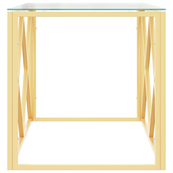 vidaXL Konferenčn&yacute; stol&iacute;k 110x45x45 cm nehrdzavej&uacute;ca oceľ a sklo